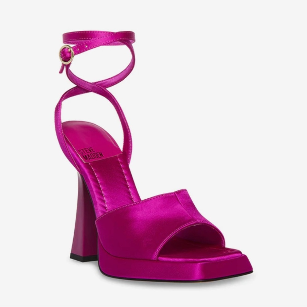 Steve Madden Kendall Purple Satin Heels